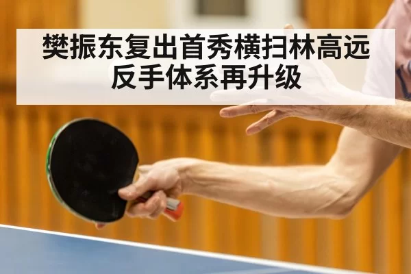 樊振东复出首秀横扫林高远 反手体系再升级